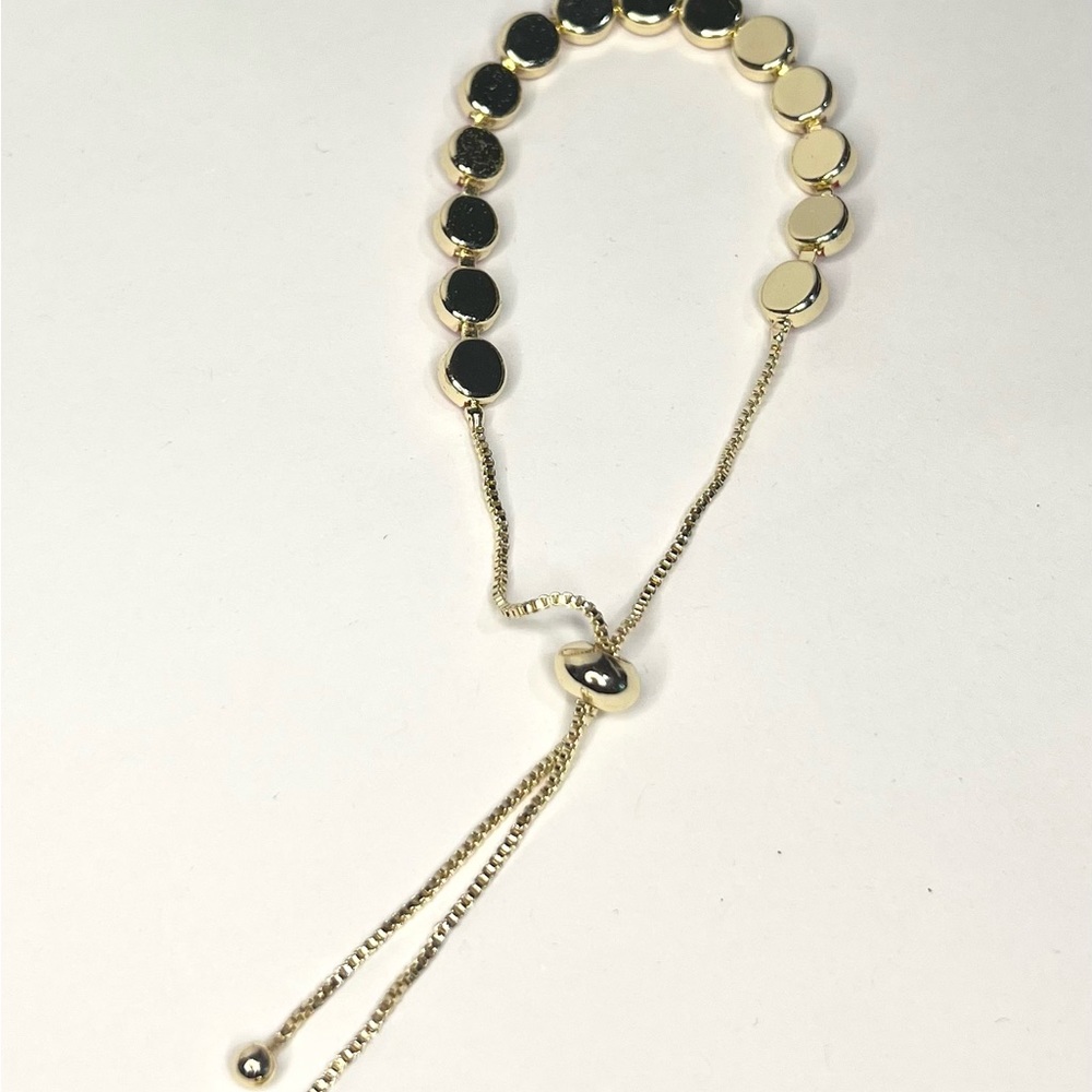 14k gold filled evil eye bracelet - Picture 3 of 3